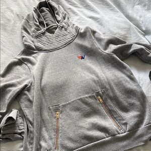 Aviator Nation ninja Gray Hoodie with Front Pocket.